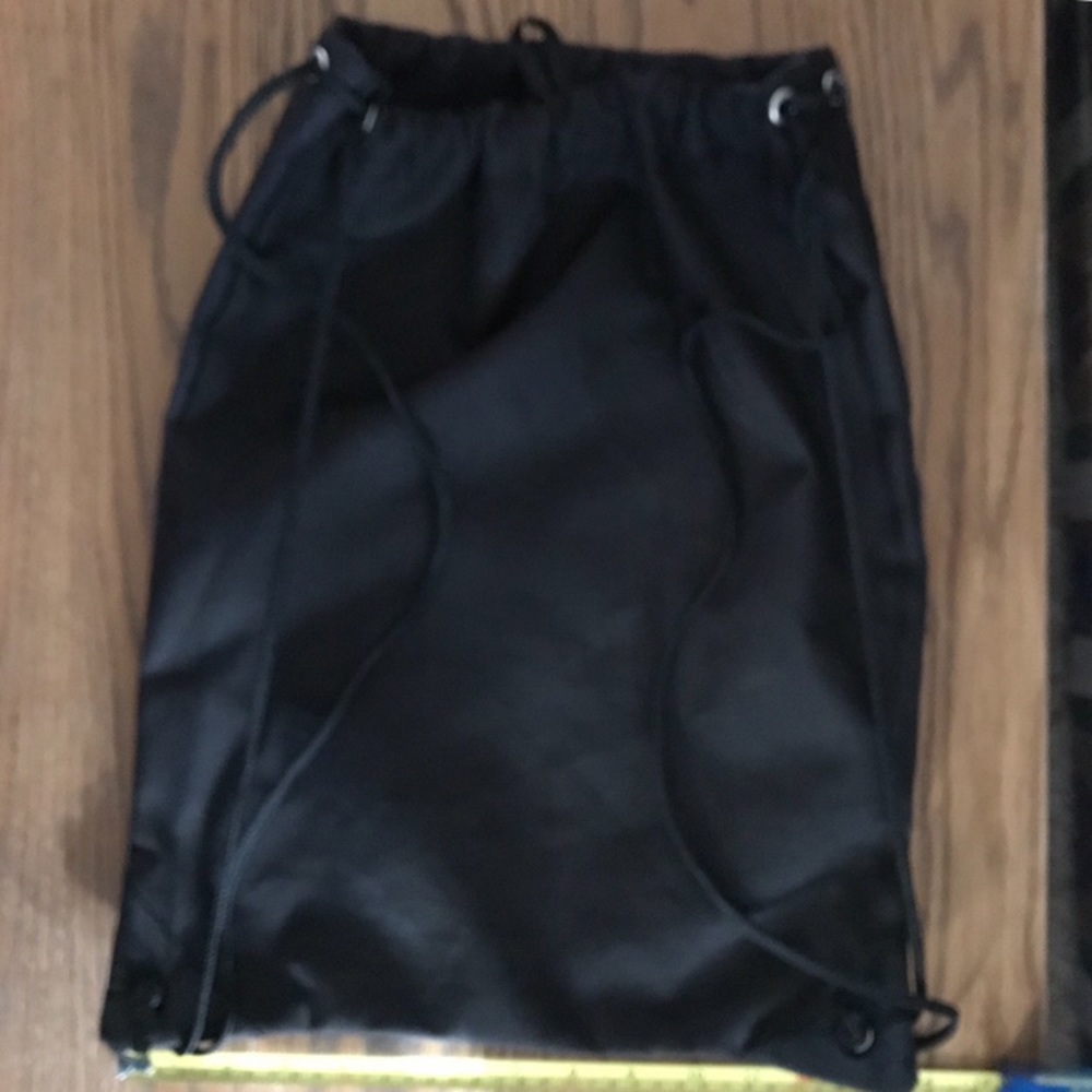 Superman Black Drawstring Knapsack - image 2